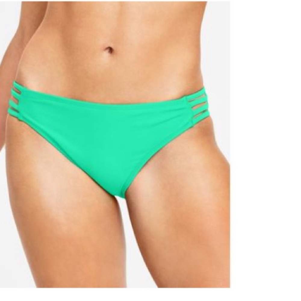 New SALT + COVE Juniors' Strappy Hipster Bikini Bottoms Mint XS